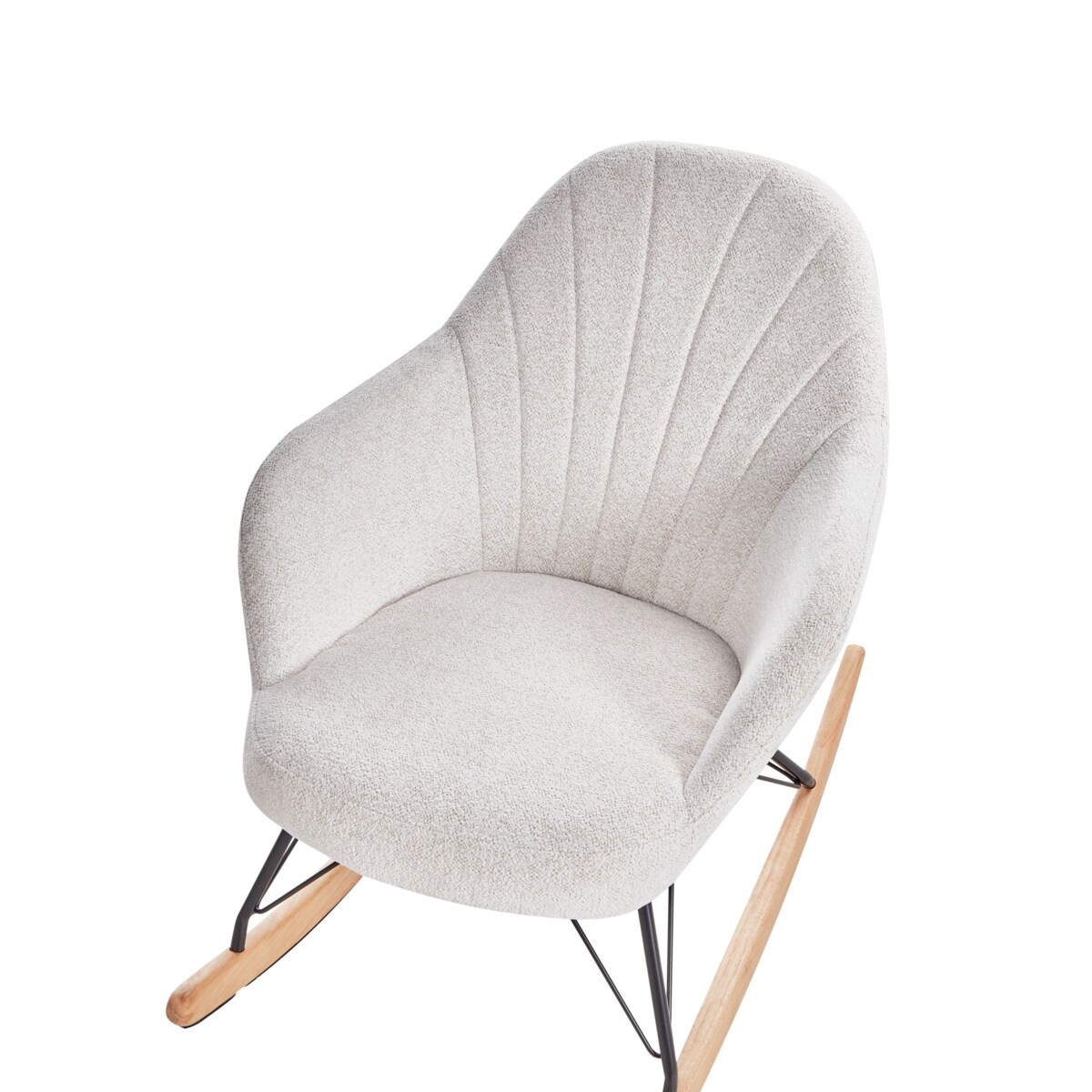 Fotel bujany SKALE Złamana biel