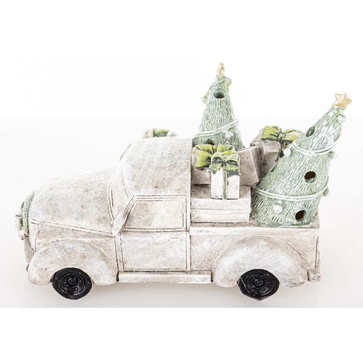 Dekoracja - samochód LED 10,5x15x8 cm CAMION-3 miś kierowcą