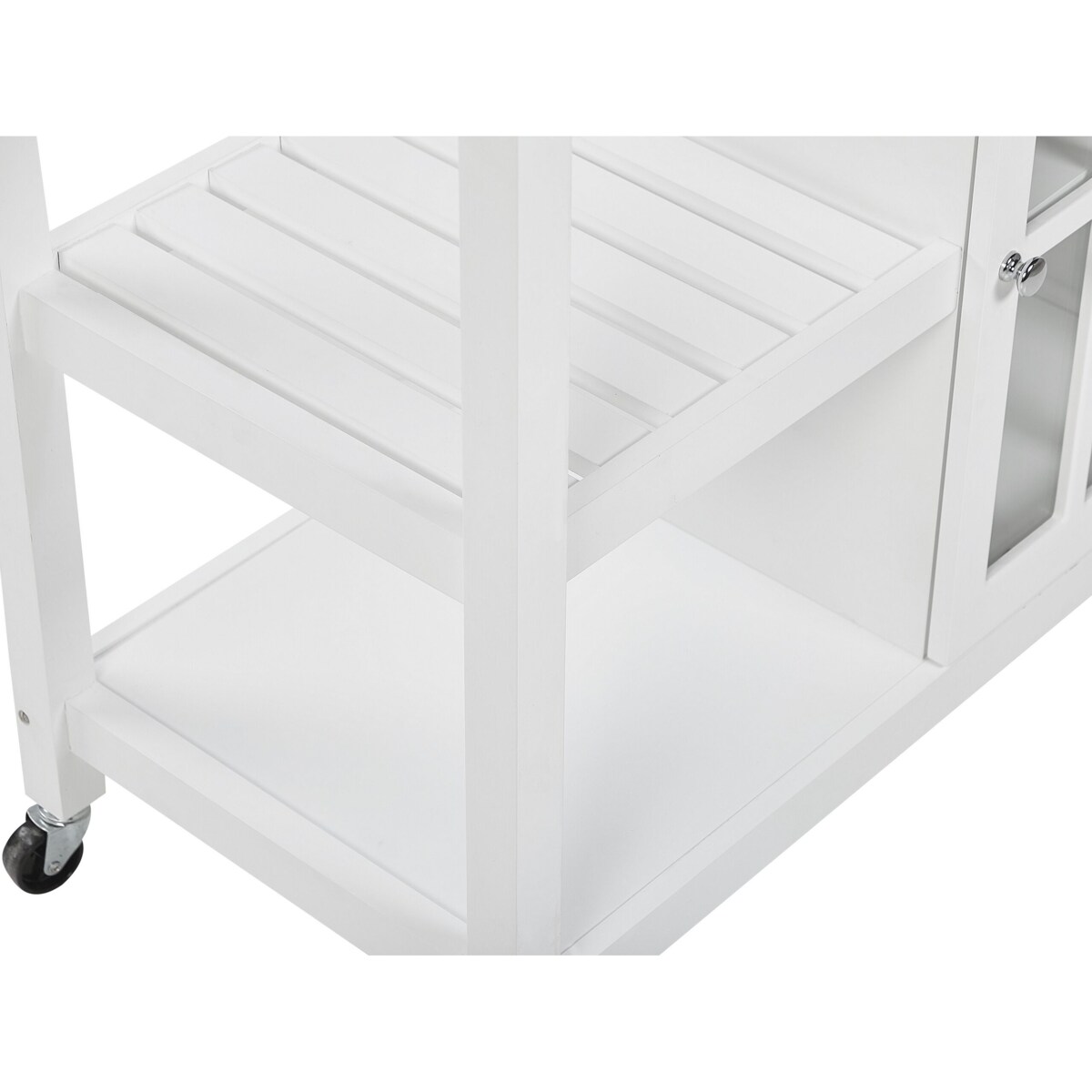 Wózek kuchenny 2 szuflady biały GENOA