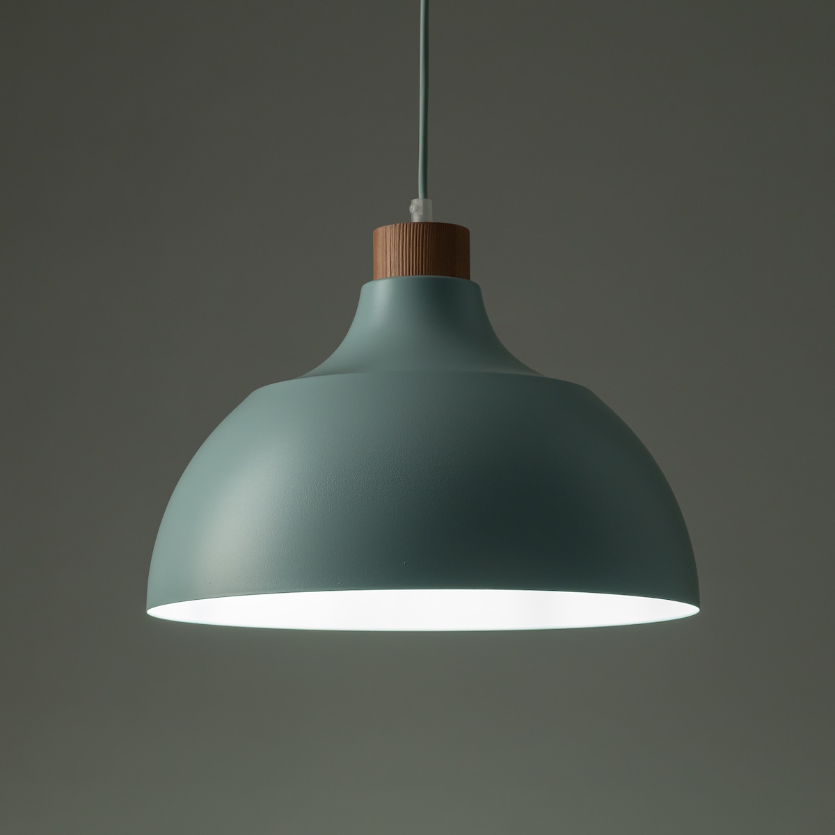 Lampa wisząca TK Lighting CAP MINT 5901 miętowa E27 34 cm do salonu, kuchni i jadalni