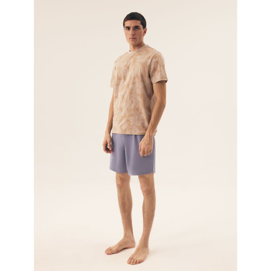 Piżama South 42599 -02X Beżowo-Niebieski, XXL