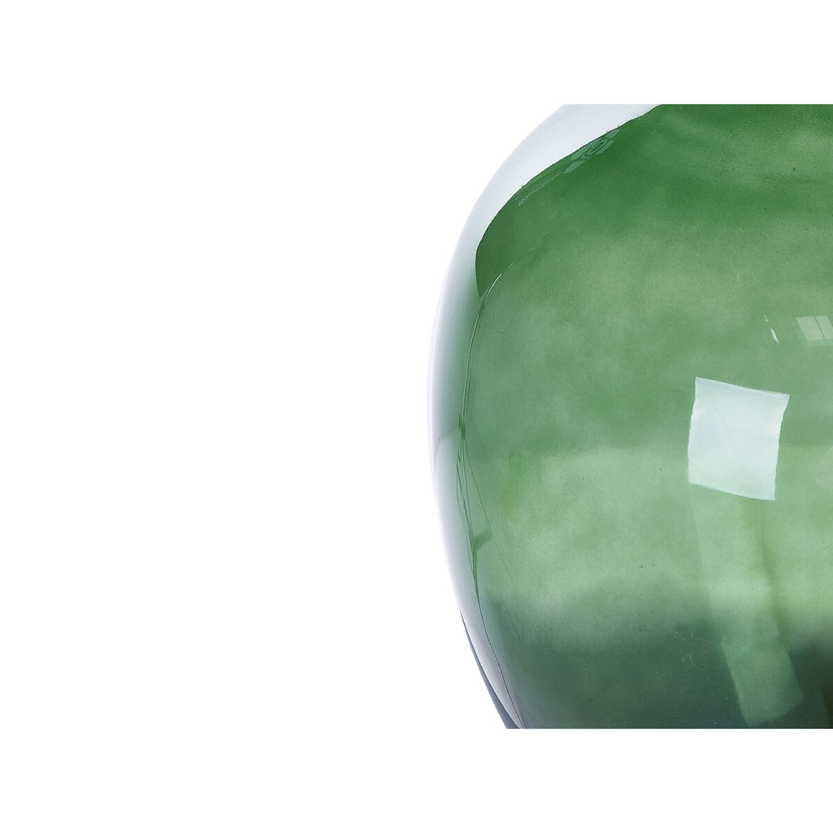 Wazon na kwiaty szklany 39 cm zielony ROTI