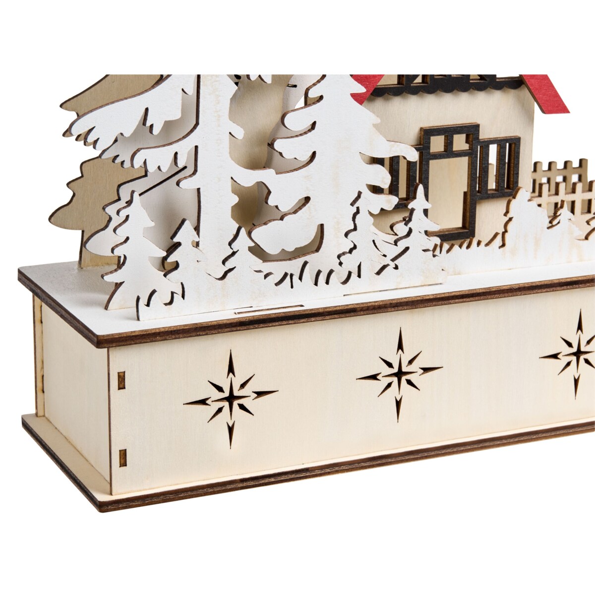 Dekoracja świąteczna LED GOKSJO 33 cm Jasnobrązowy