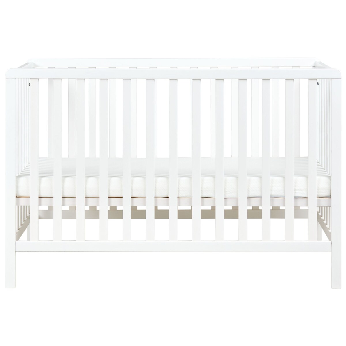 Łóżeczko dziecięce Drewno sosnowe KIAMA 60 x 120 cm Biały