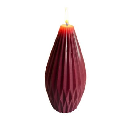 Świeca ekologiczna sojowa dekoracyjna śliwkowa bordowa "Burgundy Touch" 137x65mm