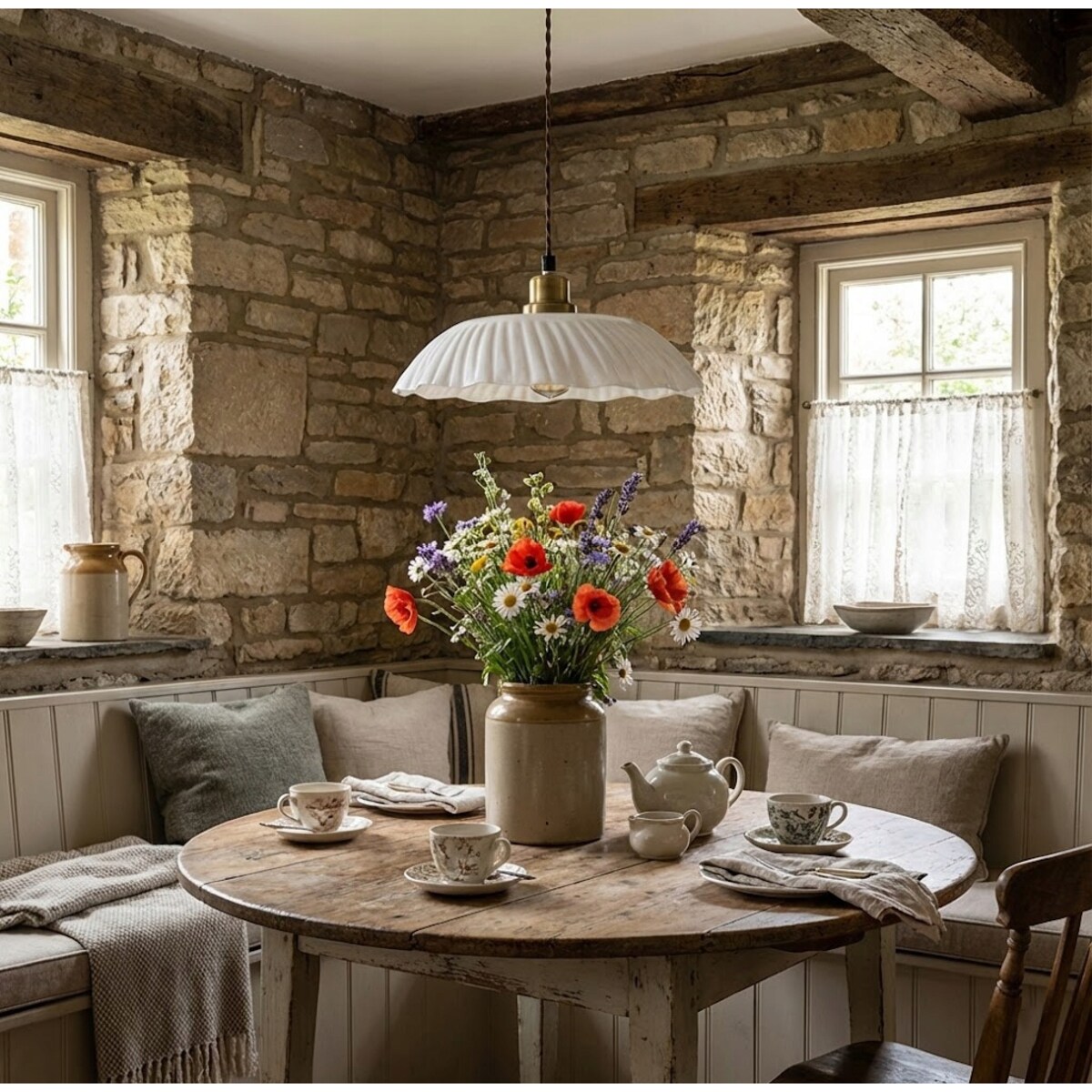 LAMPA SUFITOWA WISZĄCA NAD STÓŁ WYSPE 30cm BIAŁA LOFT DO SALONU KUCHNI