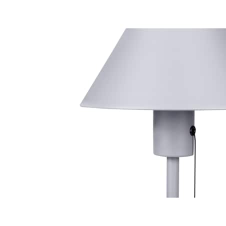 Lampa stołowa metalowa jasnoszara CAPARO