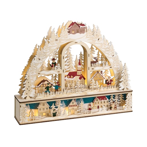 Dekoracja świąteczna LED NORSJO 36 cm Jasnobrązowy