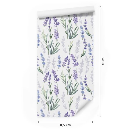 Tapeta lawenda fioletowe kwiaty natura