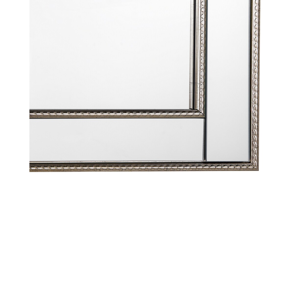 Lustro ścienne FENIOUX 60 cm 90 cm Srebrny
