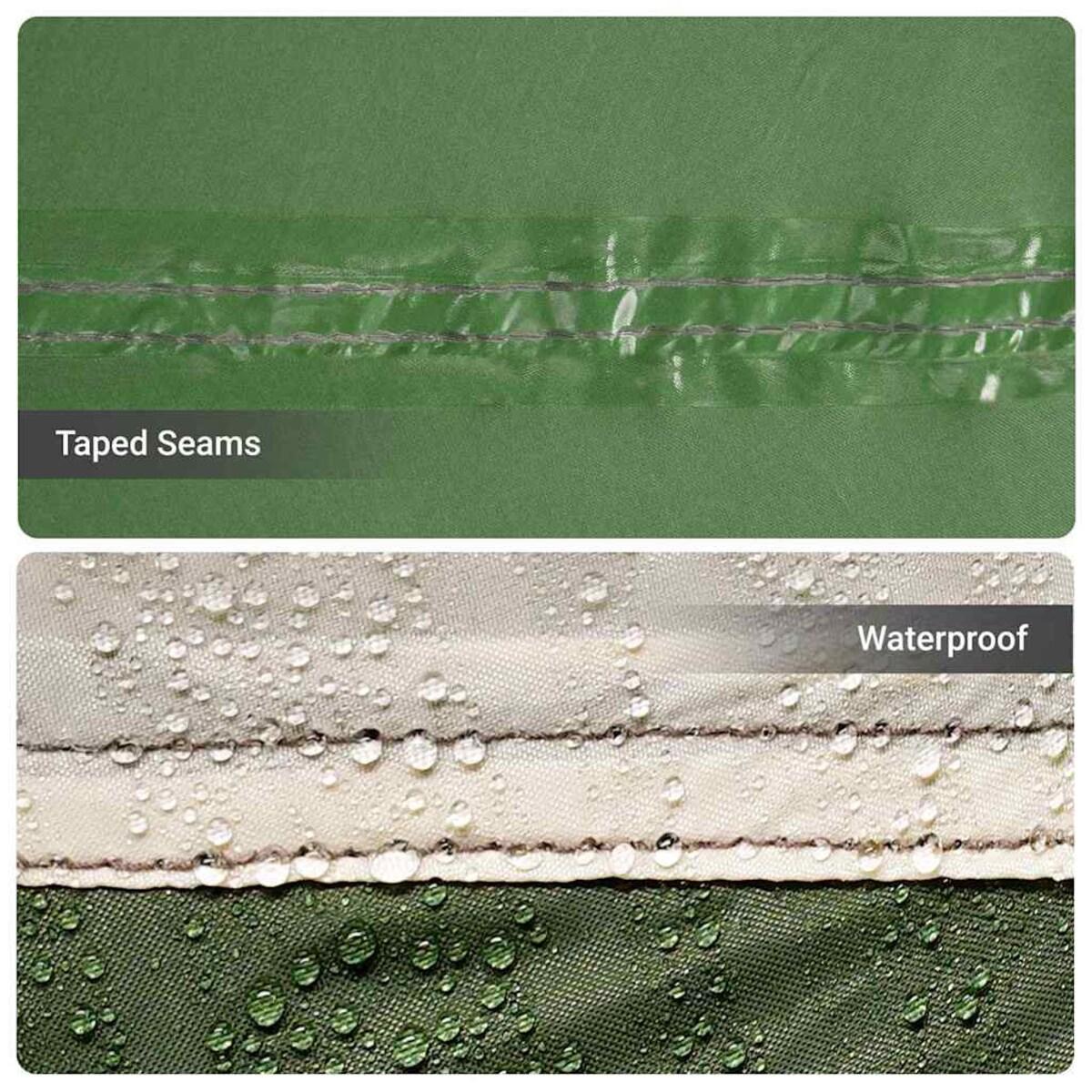 vidaXL Namioty z dachem Zielony 622 x 295 x 238 cm Poliester