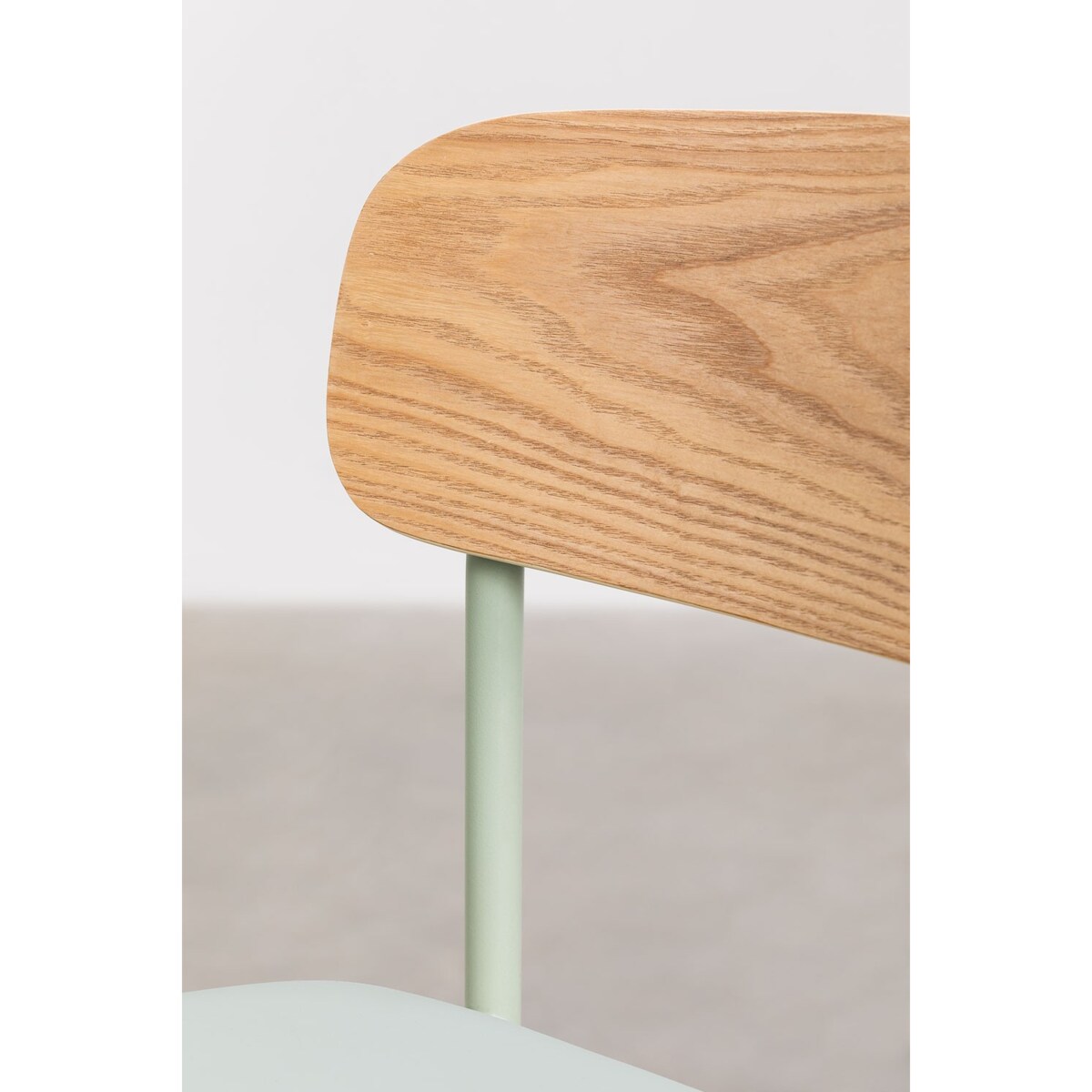 Krzesło barowe metal, ekoskóra Wipler 66,5 cm miętowe