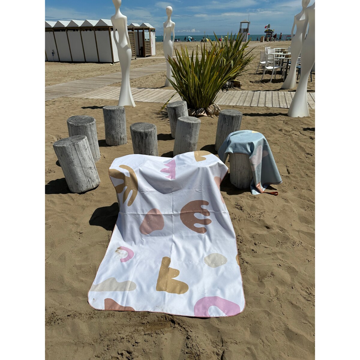 Ręcznik kąpielowy OLYA KIDS wzór ORGANIC BEACH XL 180x160cm