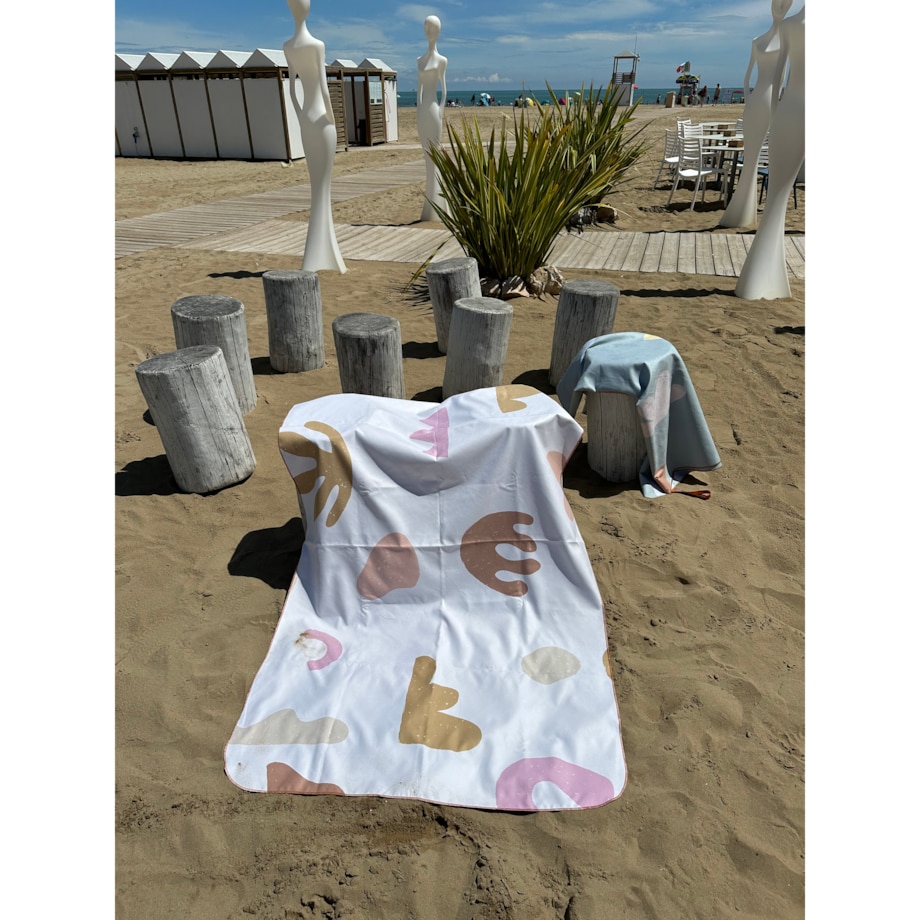 Ręcznik kąpielowy OLYA KIDS wzór ORGANIC BEACH XL 180x160cm