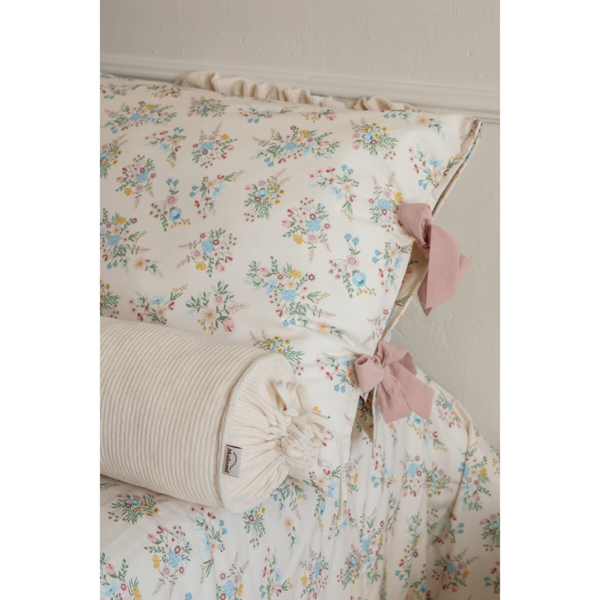 Poduszka dekoracyjna wałek sztruksowy natural