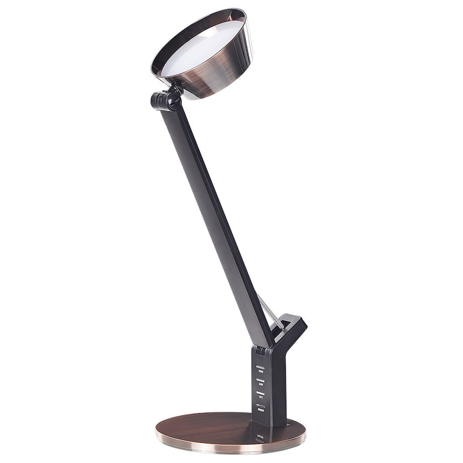 Lampa biurkowa LED CHAMAELEON Ze ściemniaczem Metal Miedziany
