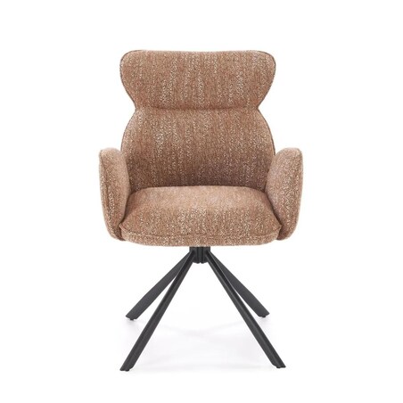 Krzesło tapicerowane K571 cynamonowe obracane