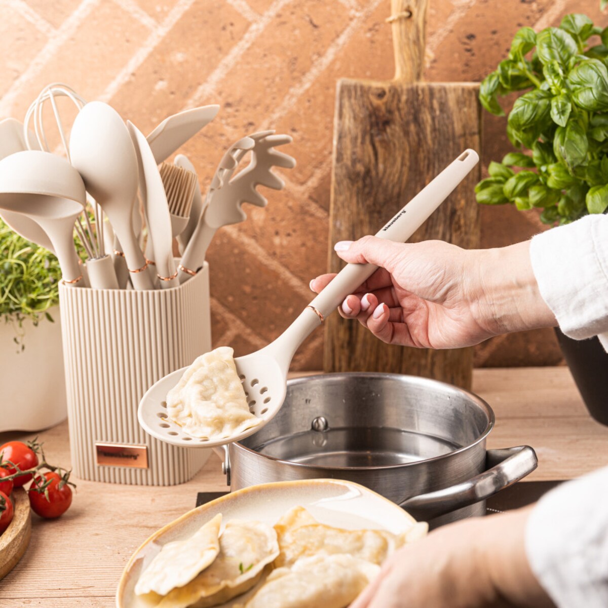 Klausberg zestaw 12 silikonowych przyborów kuchennych w stojaku 65979