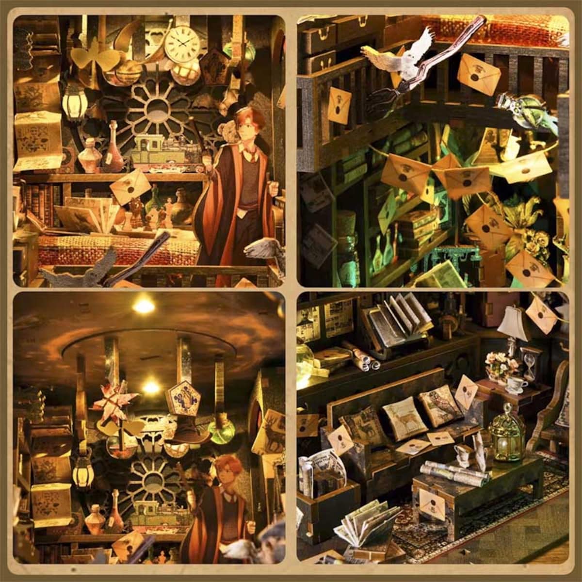 Miniaturowy domek Book Nook - Dom czarów - Aslowsnail