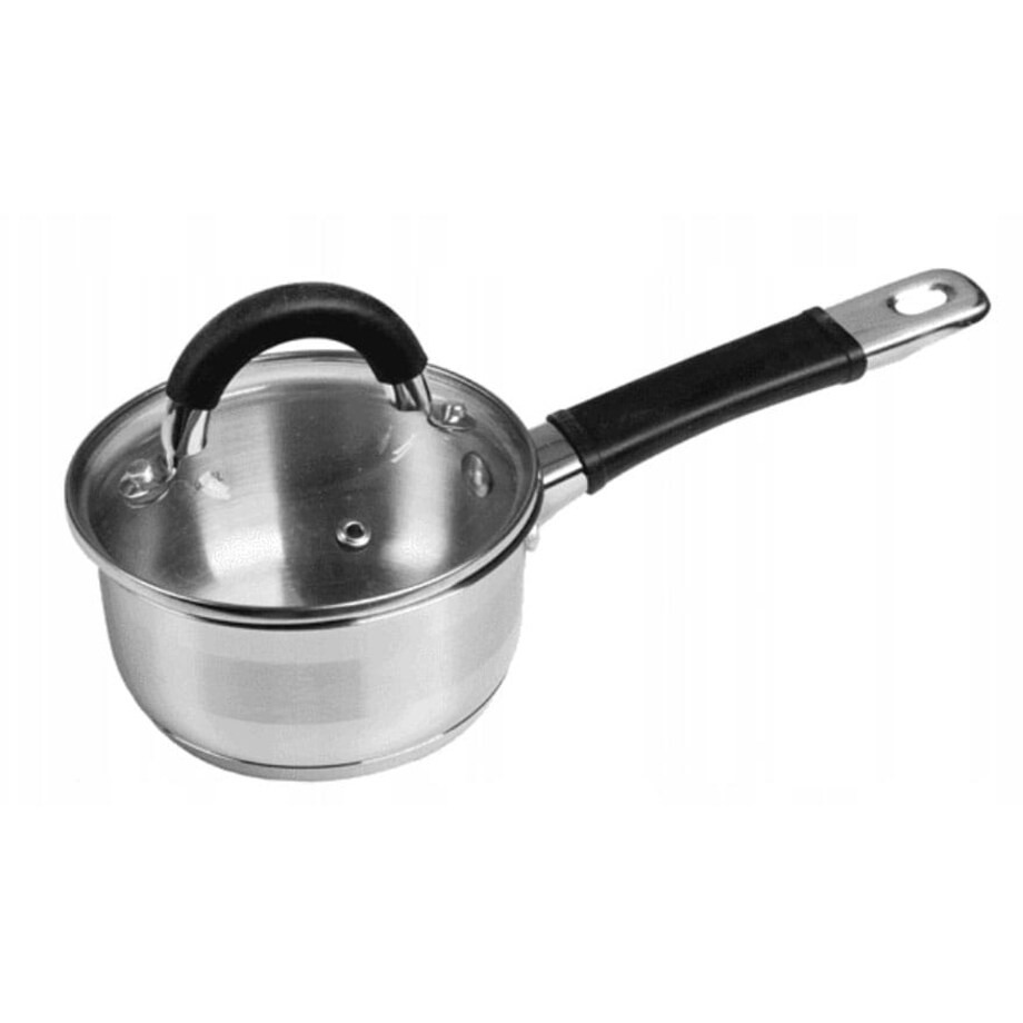 Rondel stalowy z pokrywką indukcja gaz 1.0L 14cm KINGHOFF