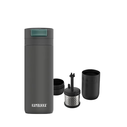 Kubek termiczny Cabo 500ml z zaparzaczem na herbatę Szary - Zestaw Kambukka Earl Grey