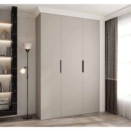 Szafa trzydrzwiowa Como 4 160 gł.40 kaszmir+czarny