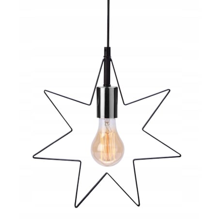 LAMPA wisząca GWIAZDA metalowa 30x32cm