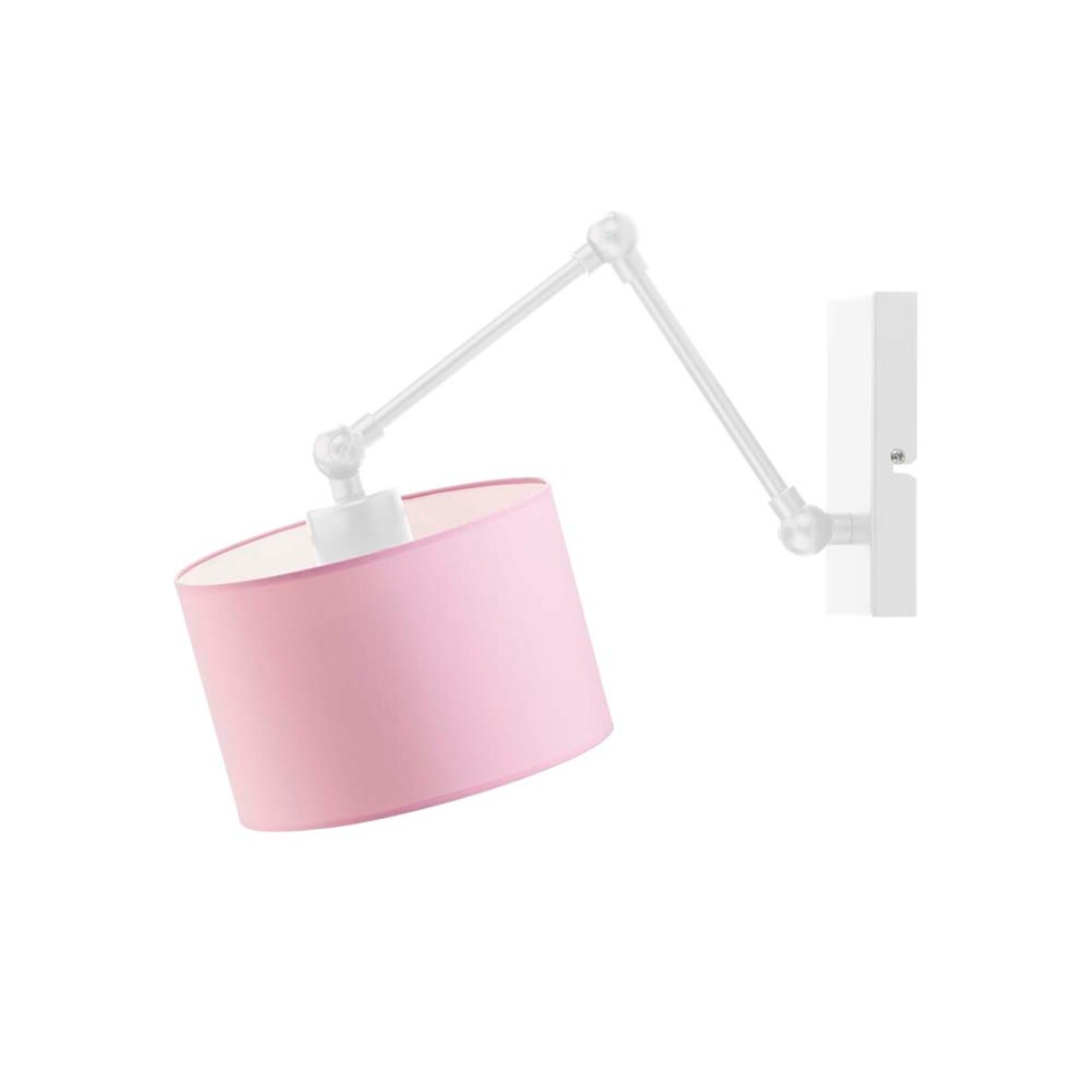 Kinkiet przegubowy lampa ścienna lampa na ścianę regulowany z abażurem walec SOUL