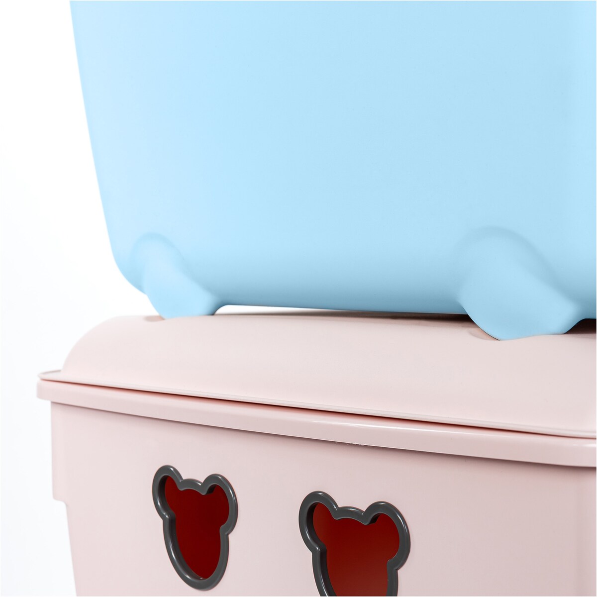 Pojemnik Plastikowy Na Zabawki 40 L Duży Miś Niebieski