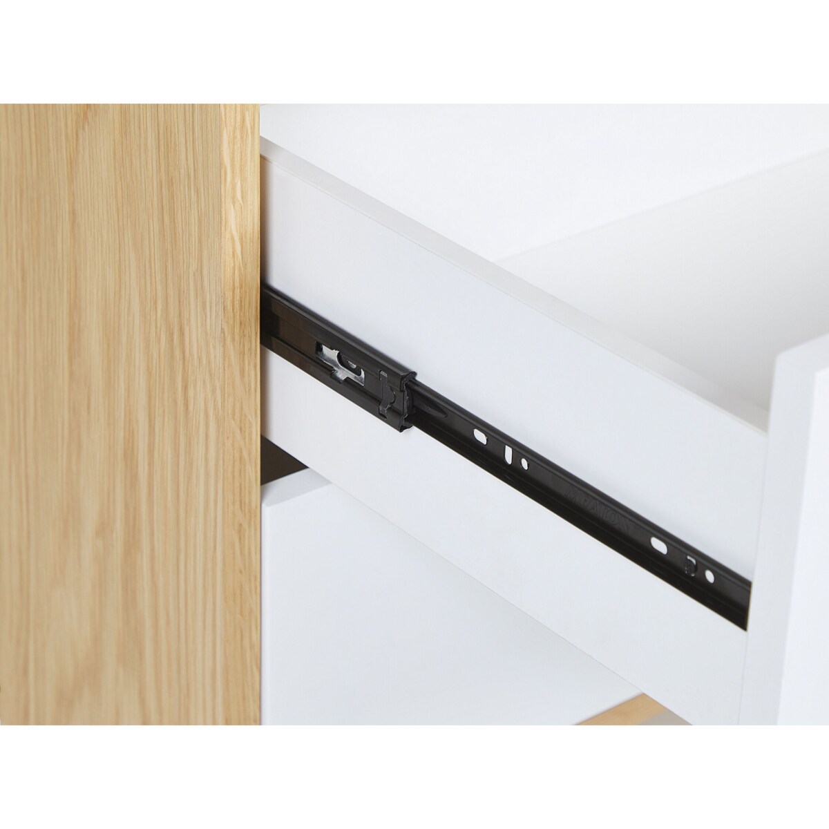 Regał jasne drewno z białym RICHMOND