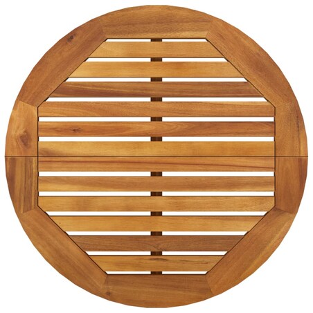 vidaXL Ogrodowy stolik barowy, Ø60x105 cm, lite drewno akacjowe