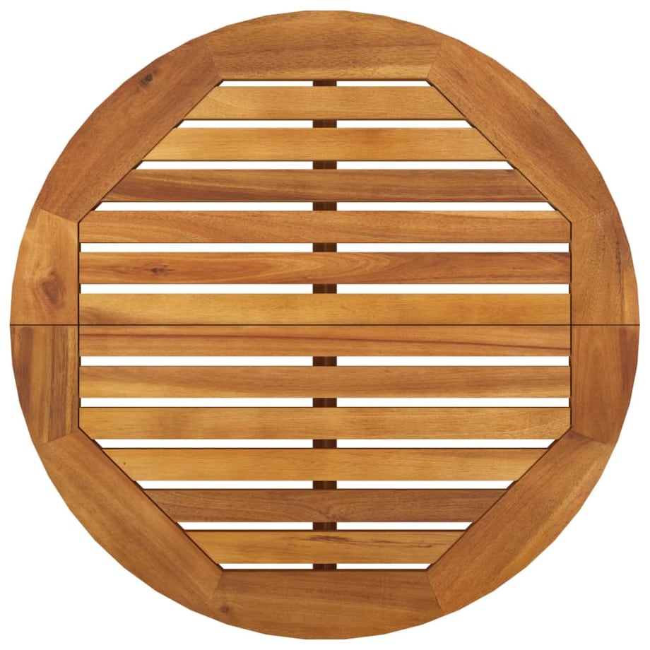 vidaXL Ogrodowy stolik barowy, Ø60x105 cm, lite drewno akacjowe