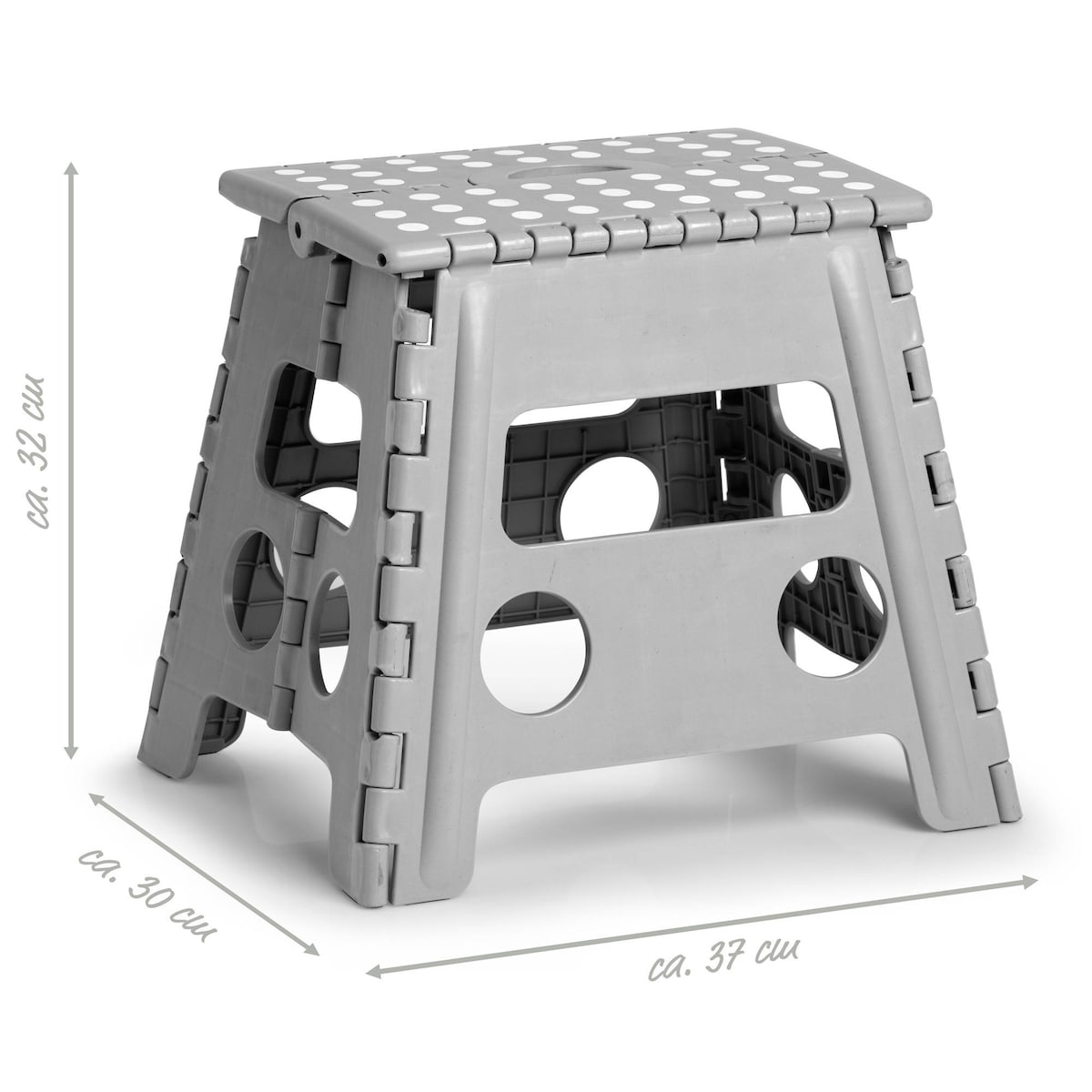 stołek antypoślizgowy składany, 37 x 30 x 32 cm, ZELLER