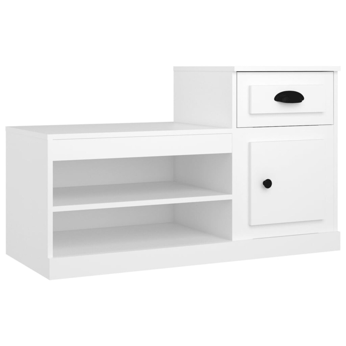 vidaXL Szafka na buty, biała, 100x42x60 cm, materiał drewnopochodny