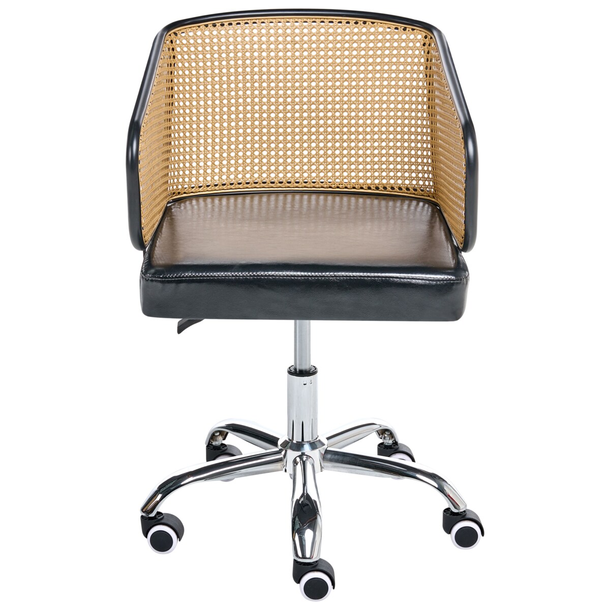 Krzesło obrotowe TUCSON Ekoskóra Czarny