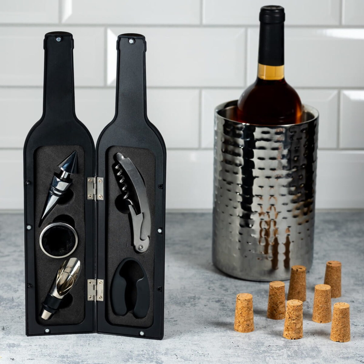 Zestaw akcesoriów do wina butelka 5 elementów KINGHOFF