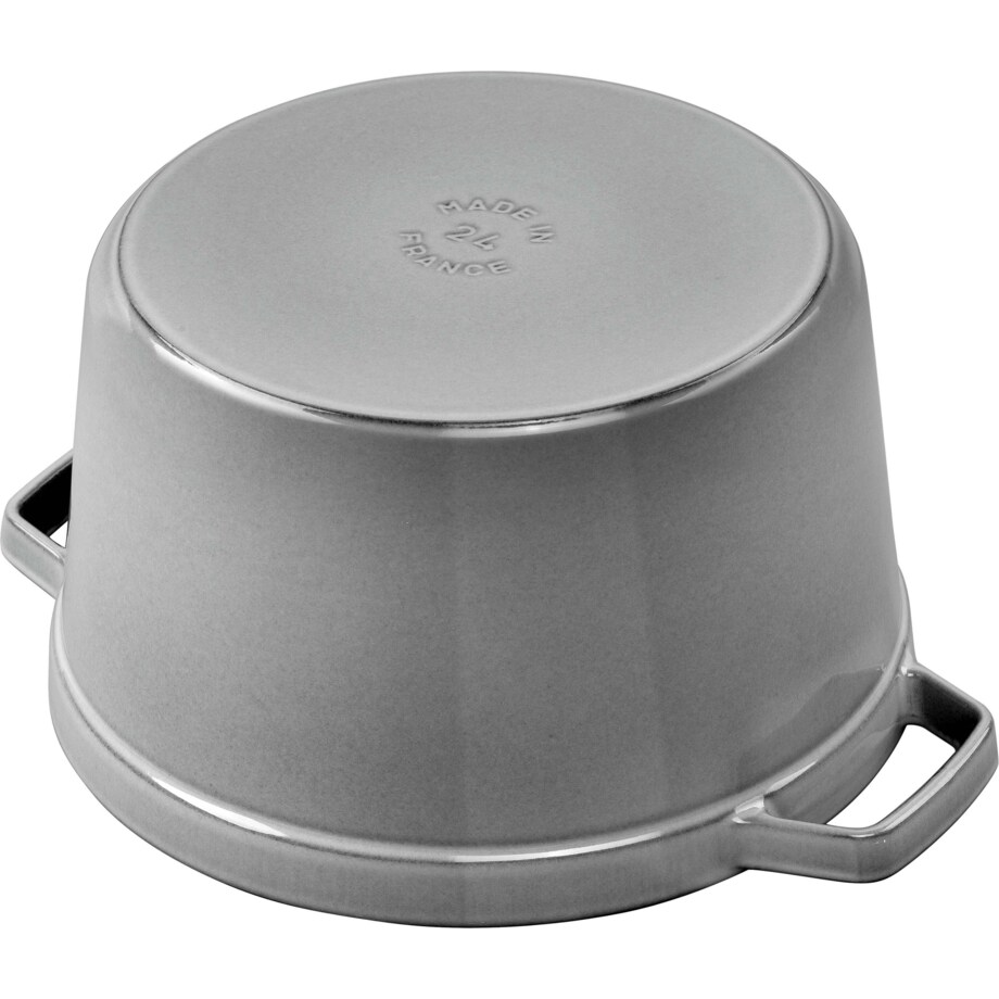 Garnek żeliwny okrągły wysoki Staub - 4.8 ltr, Grafitowy