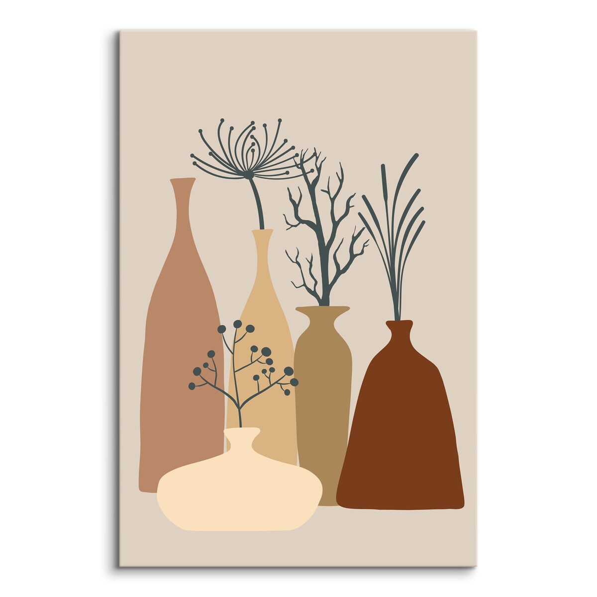 Obrazy Pastelowe Wazony W Stylu Boho 30x40cm