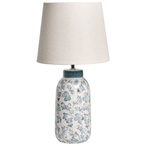 Lampa stołowa LEMPA Ceramika Biały/ niebieski