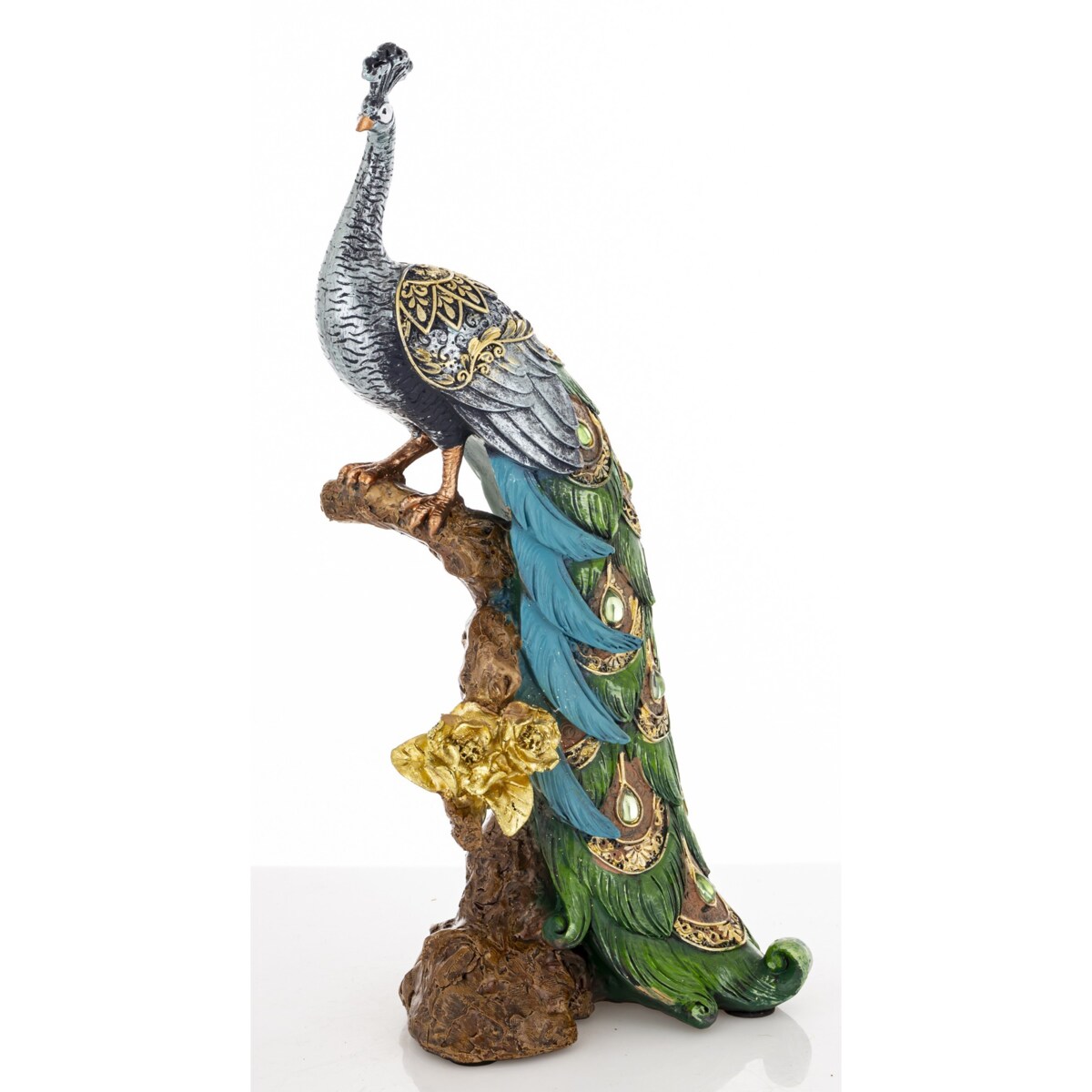 Dekoracja - Paw 29x10x14 cm POAT-2