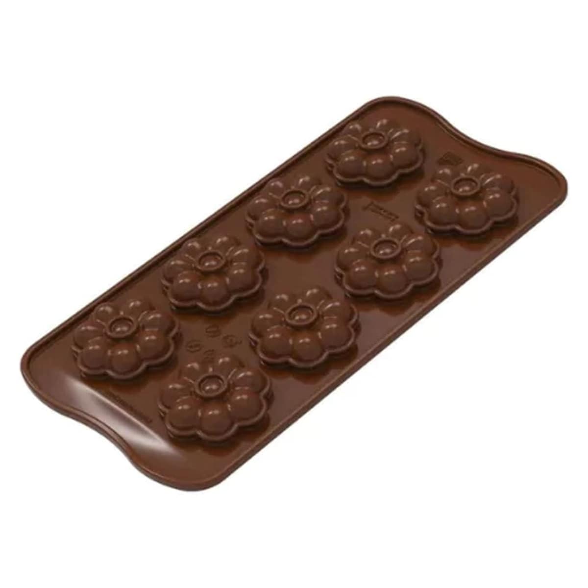 Forma silikonowa do pralin Choco Flower, 8 gniazd, 38x12 mm