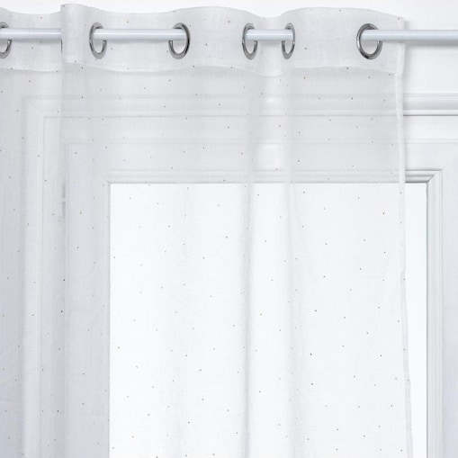 Firanka do salonu, nadruk w kropki, 140 x 240 cm