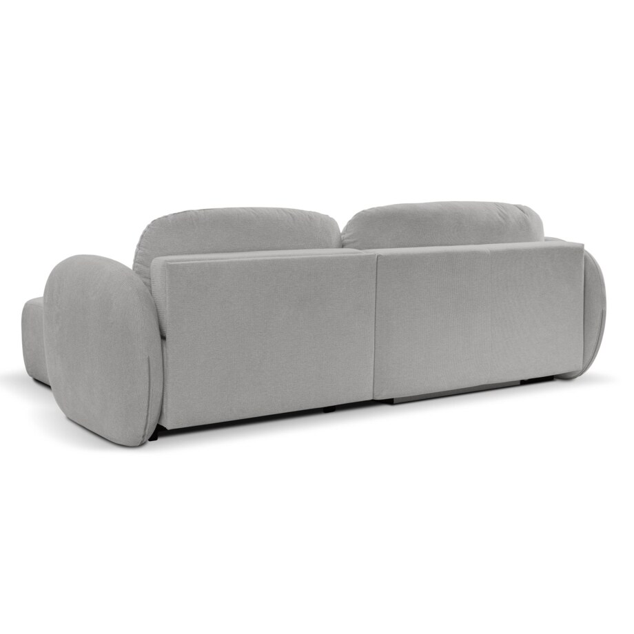 Nowoczesny narożnik rozkładany OLIVIO prawy - jasnoszary