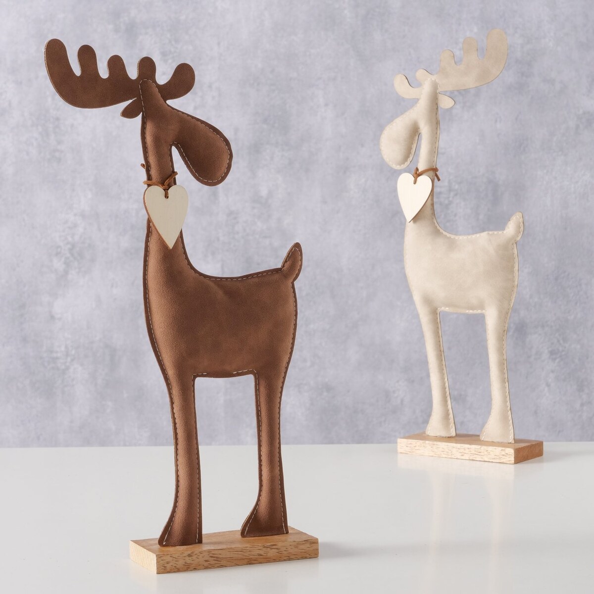 Ręcznie robiona figurka renifera BOONER, 34 cm