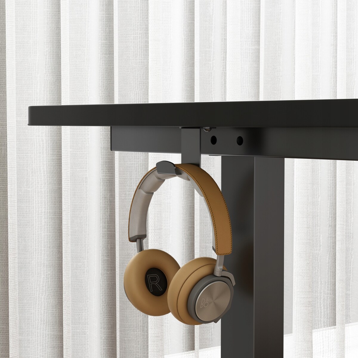 Biurko Elektryczne Podnoszone Czarne 120 cm Regulowane Wysokości 72-118 cm