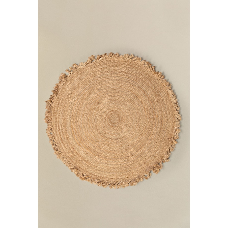 Dywan z juty naturalnej okragly Ondes Ø120 cm