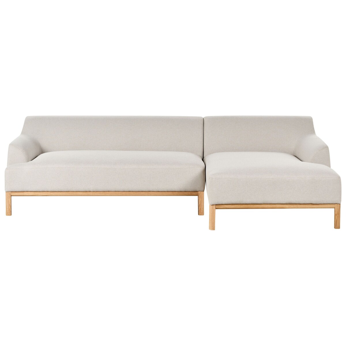 Sofa narożna lewostronna SOSJO Jasnobeżowy