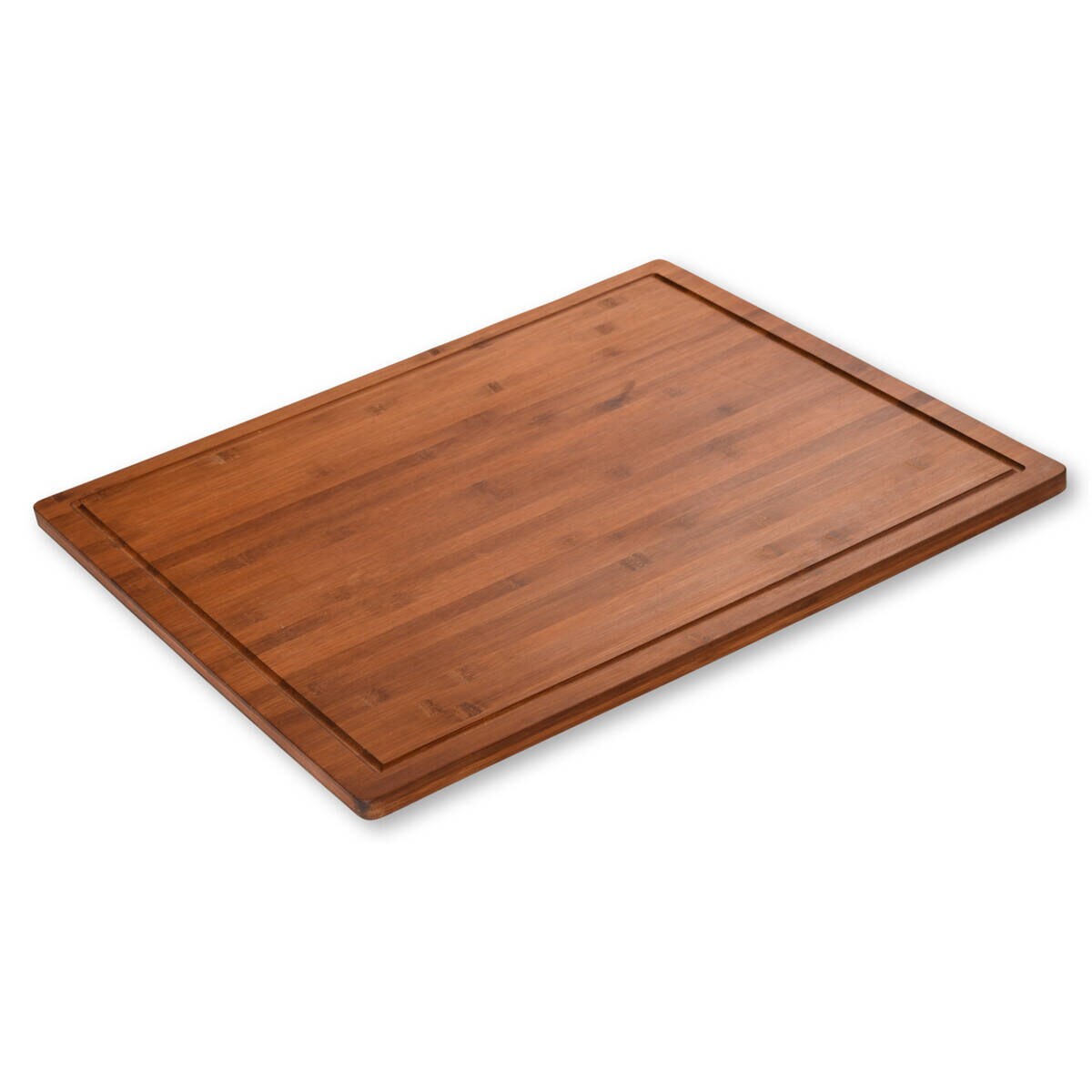 Deska do krojenia z antypoślizgowymi nóżkami, ciemny bambus, 50 x 56 cm