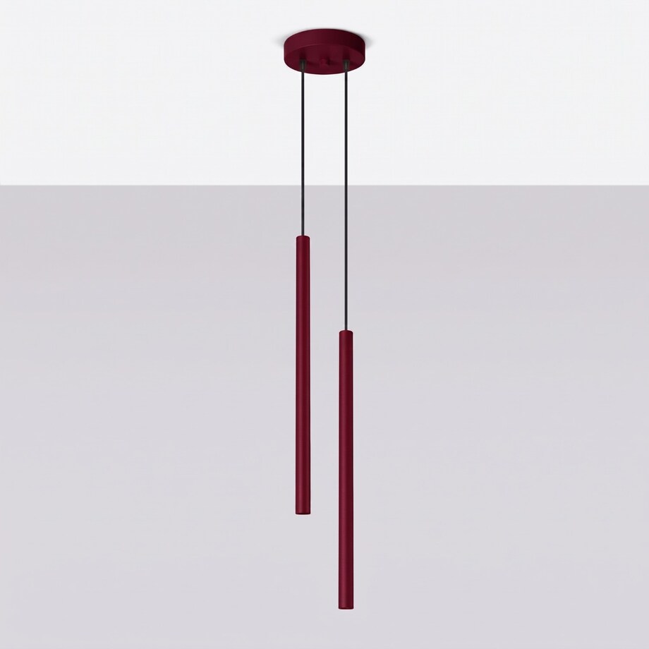 Lampa wisząca PASTELO 2 burgund
