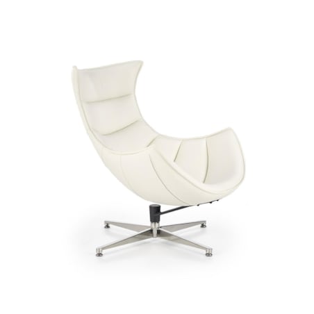 FOTEL OBROTOWY Falvio biały SKÓRA KOMPOZYTOWA i stal